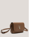 Sun camel leather shoulder bag