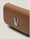 Sun camel leather shoulder bag