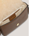 Sun camel leather shoulder bag