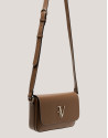 Sun camel leather shoulder bag