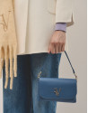 Bolso de mano Rita piel azul