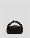 Bolso de mano Ariana Cristal Mesh negro