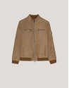 Cognac leather jacket 