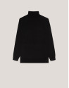 Black wool turtle neck sweater