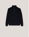 Half-zip jumper navy structure