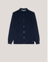 Chaqueta azul marino con bolsillos