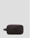 Brown men's nylon vanity case 