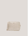 Bolso bandolera Taylor grabado coco beige
