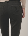 Pantalón slim elástico punto cortado gris | Roberto Verino
