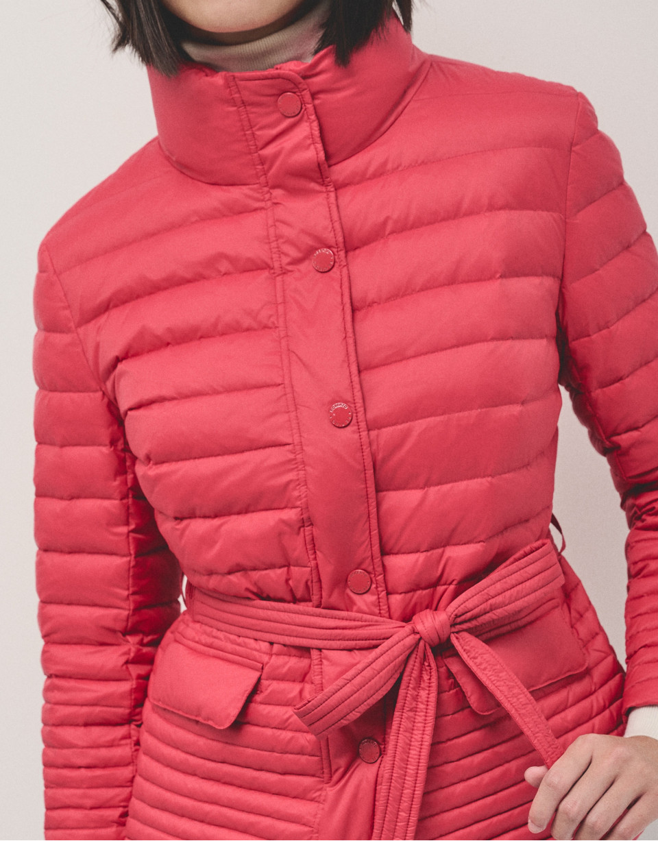 Red ski jacket with ecru inside - Woman | Roberto Verino