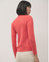Jersey punto trenzado naranja - Mujer - OI2024 | Roberto Verino