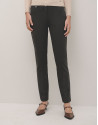 Pantalón slim elástico punto cortado gris | Roberto Verino