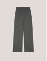 Gray tailored herringbone pants with pinstripes | Roberto Verino