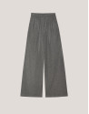 Pantalón ancho en punto brillo gris - Mujer | Roberto Verino