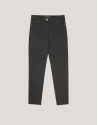 Pantalón slim elástico punto cortado gris | Roberto Verino