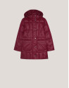 Red quilted coat  - Woman - AW2024 | Roberto Verino