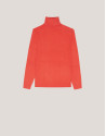Orange braided knitted jumper - Woman - AW2024 | Roberto Verino