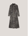 Vestido camisero midi estampado devoré ... | Roberto Verino