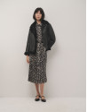 Animal print shirtwaist devoré midi-dress | Roberto Verino