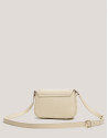 Beige leather Mini Mafalda shoulder bag