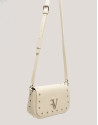 Beige leather Mini Mafalda shoulder bag