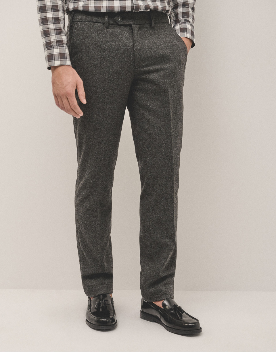 Pantalón lana gris marengo - Hombre - OI2024 | Roberto Verino