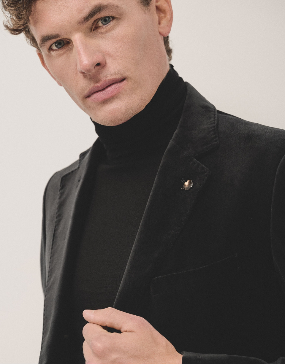 Americana terciopelo negro - Hombre - OI2024 | Roberto Verino