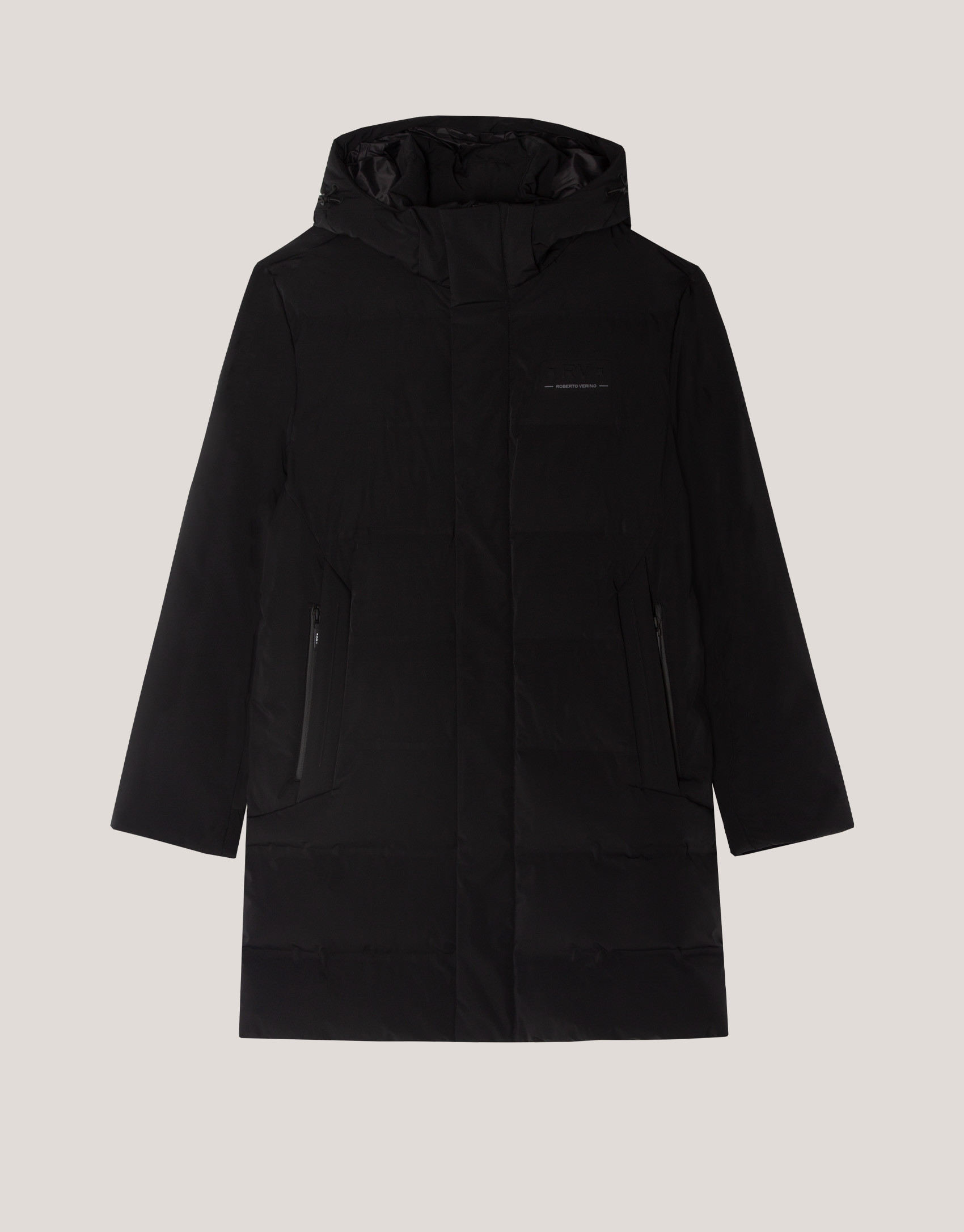 Parka acolchada larga color negro - Hombre | Roberto Verino