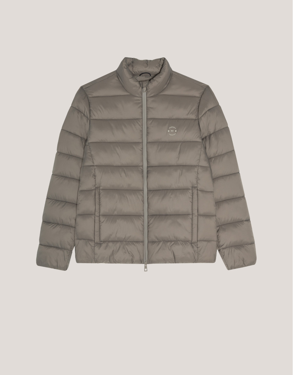 Dark mink quilted technical jacket - Man | Roberto Verino