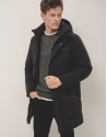 Long black quilted parka - Man - AW2024 | Roberto Verino