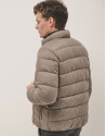 Dark mink quilted technical jacket - Man | Roberto Verino