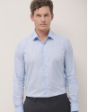 Camisa vestir sarga algodón celeste - Hombre | Roberto Verino