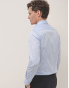 Camisa vestir sarga algodón celeste - Hombre | Roberto Verino
