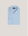 Light blue slim fit dress shirt - Man - AW2024 | Roberto Verino