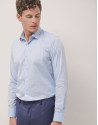 Camisa vestir slim celeste - Hombre - OI2024 | Roberto Verino