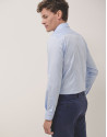Camisa vestir slim celeste - Hombre - OI2024 | Roberto Verino