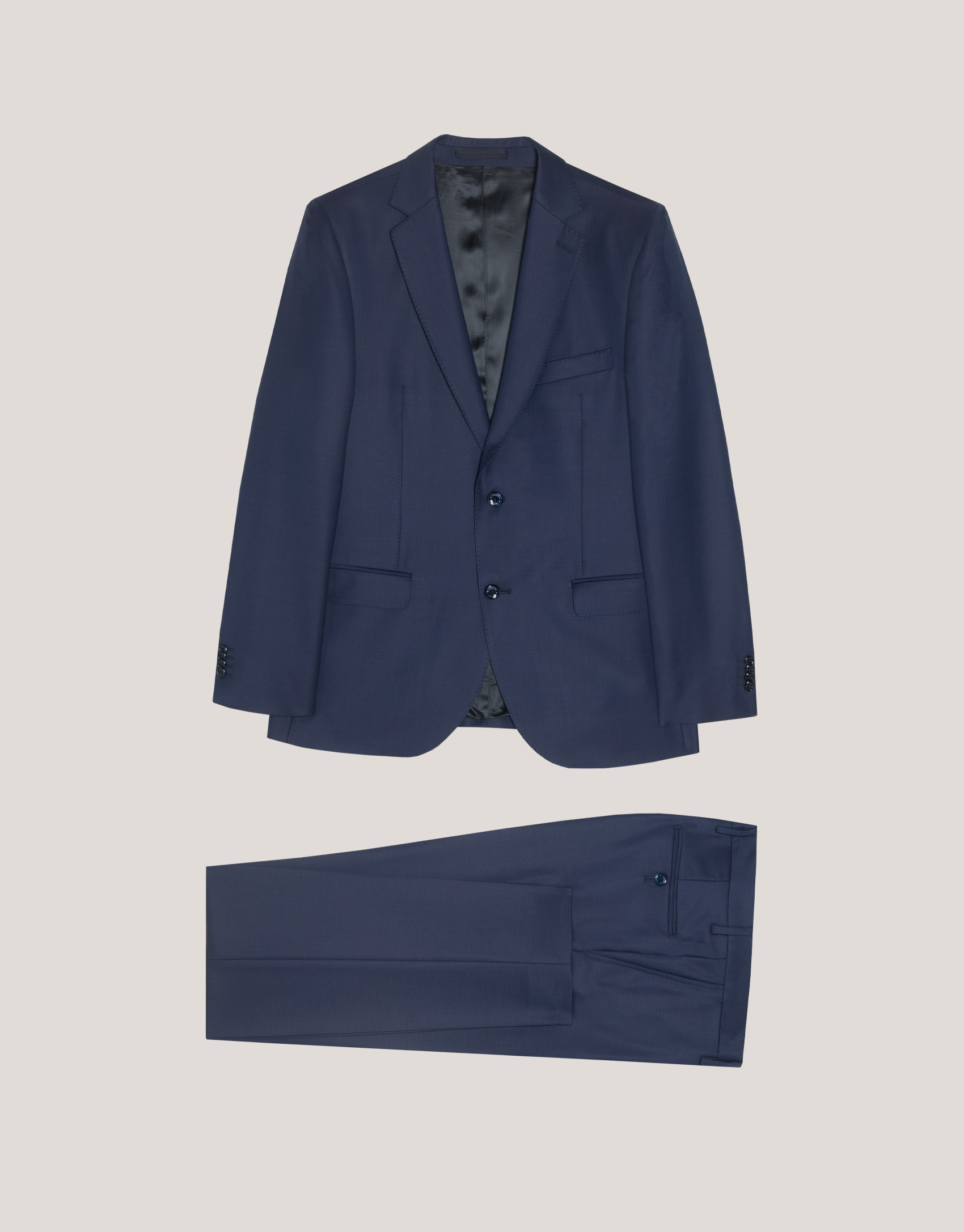 Traje half canvas slim fit lana fresca falso ... | Roberto Verino