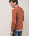 Jersey estructura lana naranja quemado - Hombre | Roberto Verino