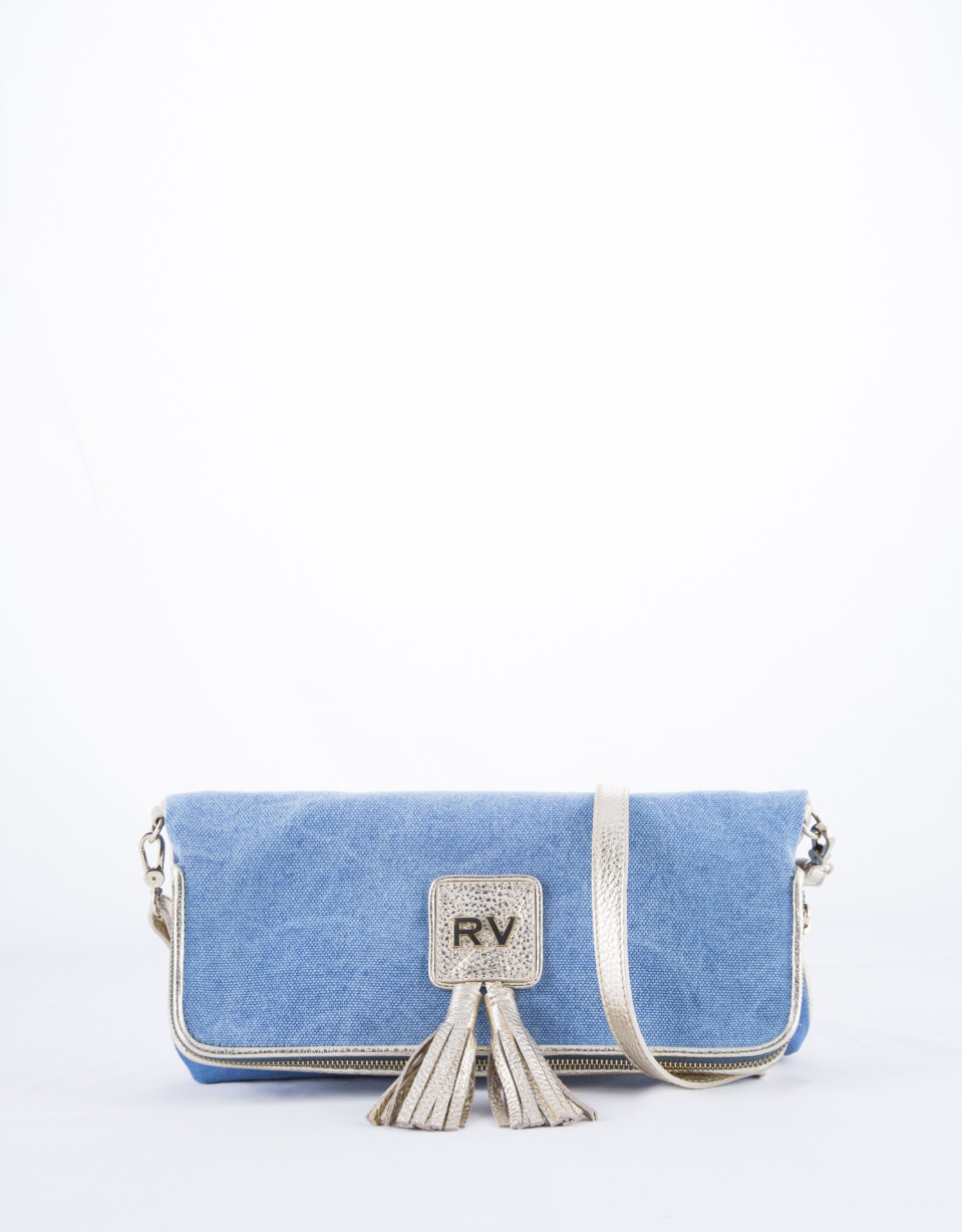 Blue  Martina Capri clutch bag