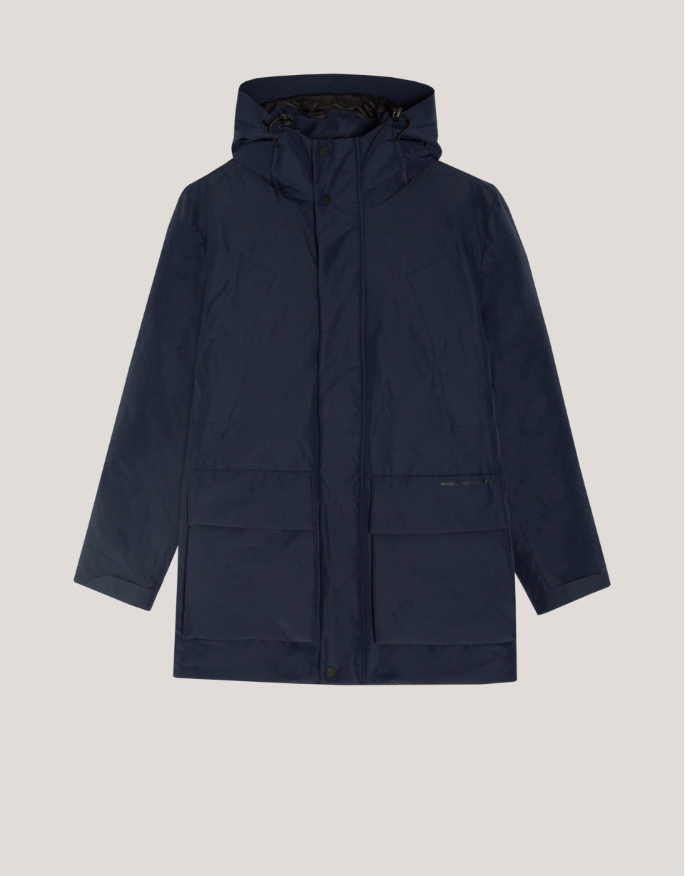 Parka técnica azul marino cuatro bolsillos | Roberto Verino