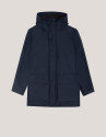 Navy blue four-pocket technical parka - Man | Roberto Verino