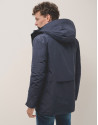 Navy blue four-pocket technical parka - Man | Roberto Verino