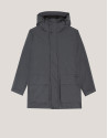 Gray four-pocket technical parka - Man - AW2024 | Roberto Verino