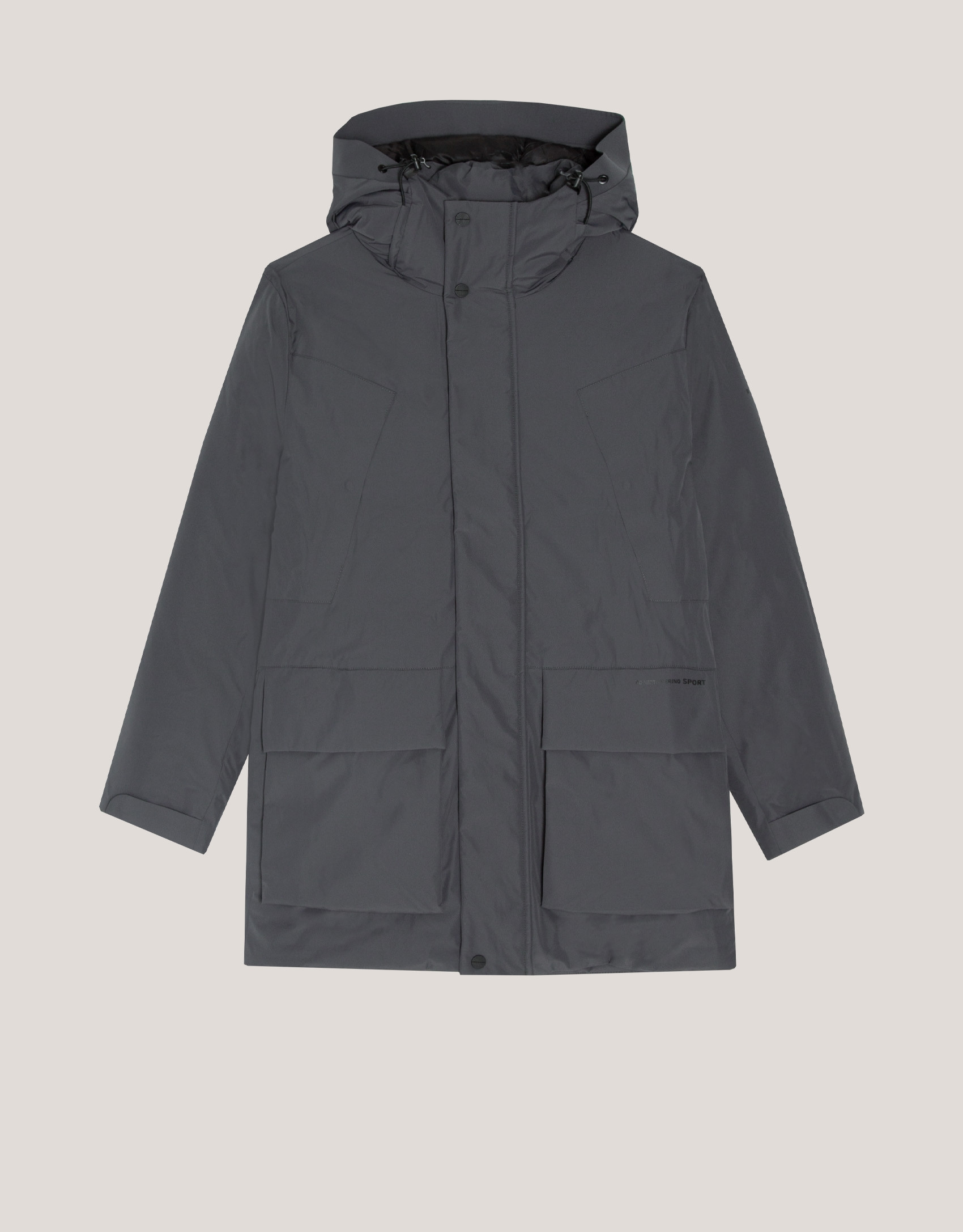 Parka técnica gris cuatro bolsillos - Hombre | Roberto Verino
