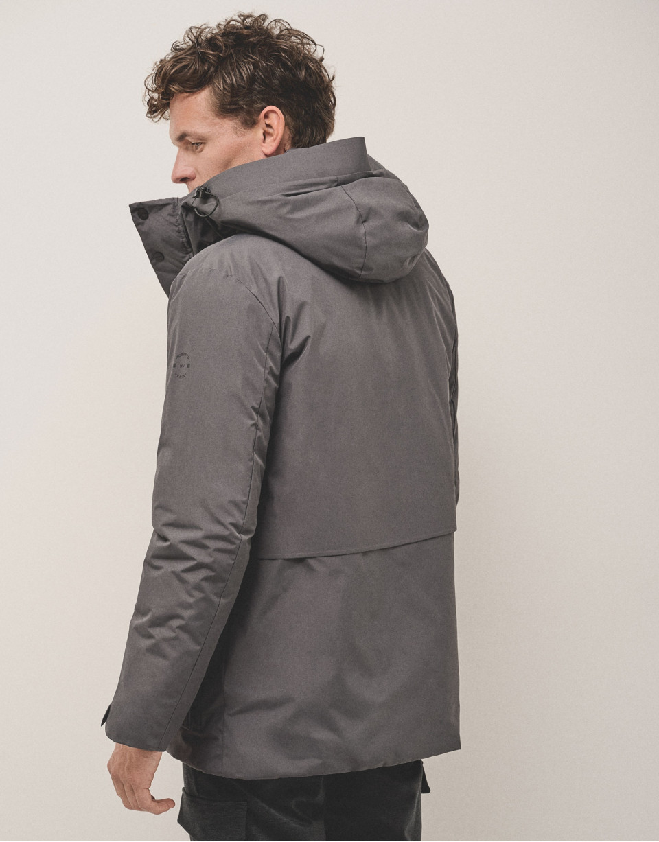 Parka técnica gris cuatro bolsillos - Hombre | Roberto Verino
