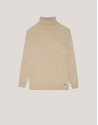 Jersey cuello cisne arena melange - Hombre | Roberto Verino