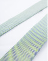 Corbata verde y azul microdibujo