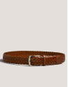 Hazelnut braided belt
