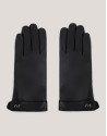 Guantes piel negros - Mujer - OI2024 | Roberto Verino