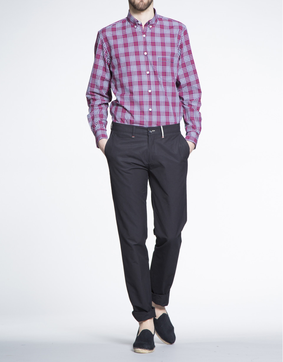 Navy blue cotton sports pants 